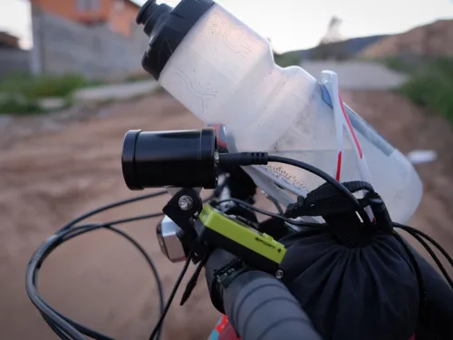 Sinewave Beacon Installed on handlebar mount